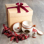 Nduja Gift Set with ceramic Nduja warmer and Nduja jar.